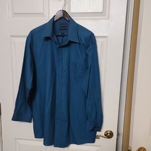 Stafford Men's Blue Dress Shirt